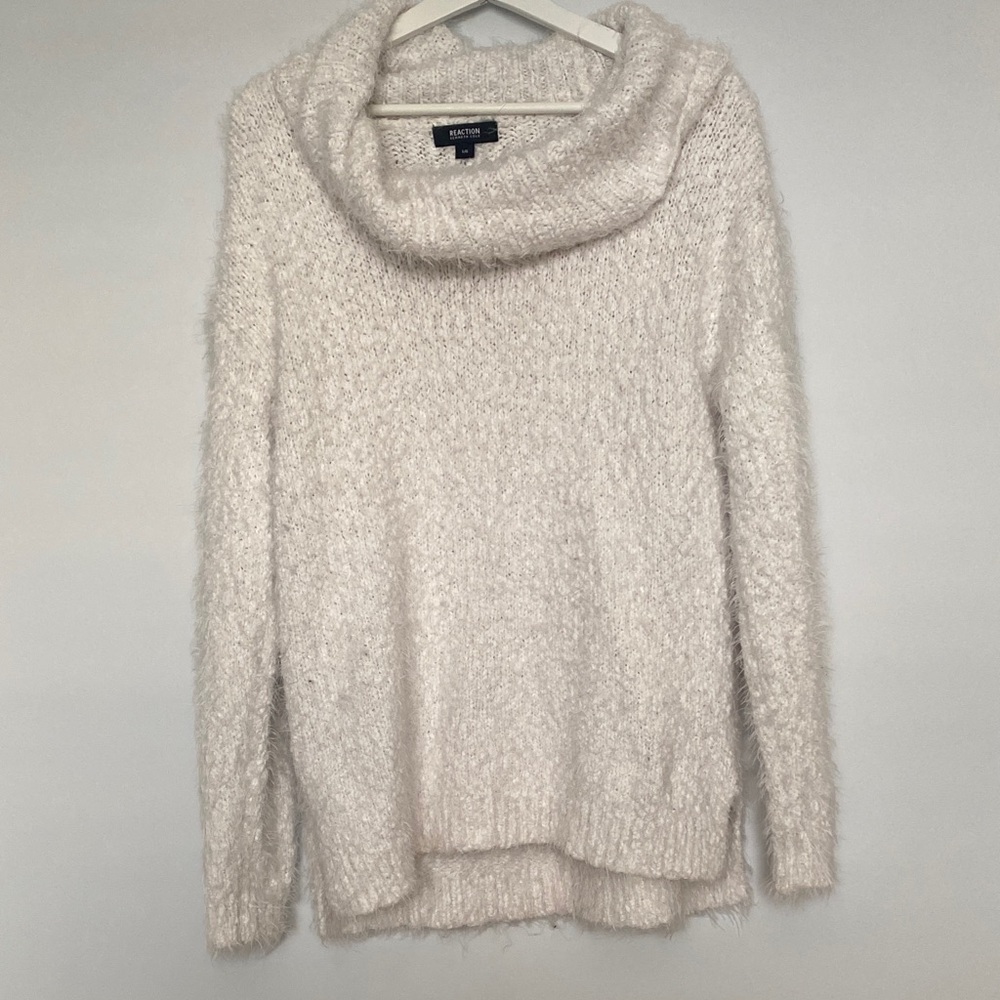 LOFT Soft Cream Cowl Neck Sweater